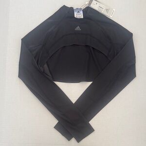 Adidas Black Performance Crop Top